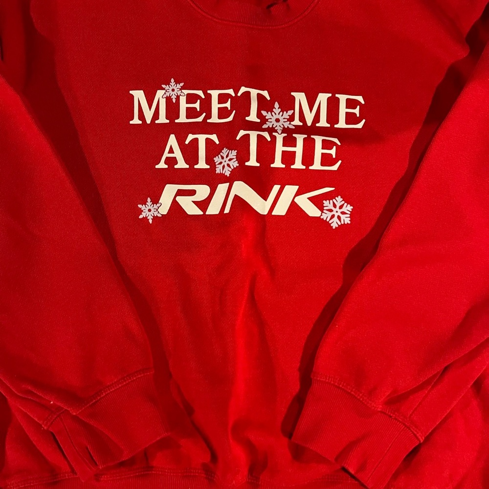 PINK Victoria's Secret Red Crewneck Sweater